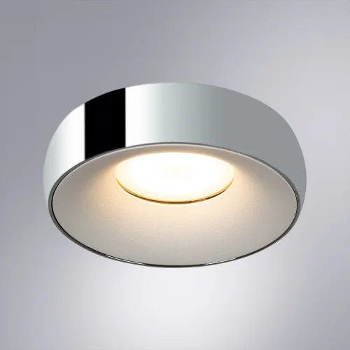 Светильник точечный Heze A6665PL-1CC Arte Lamp хром белый 1 лампа, основание хром в стиле минимализм современный  фото 2