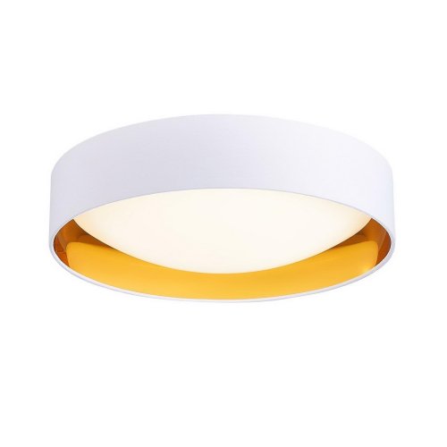 Светильник потолочный LED Orbio SLE201122-01 Evoluce белый 1 лампа, основание белое золотое в стиле модерн 