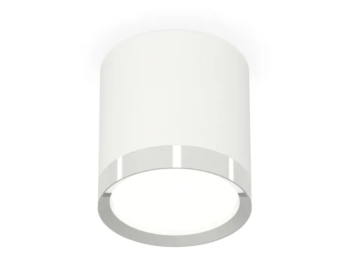 Светильник накладной XS8141003 Ambrella light белый 1 лампа, основание белое в стиле хай-тек круглый