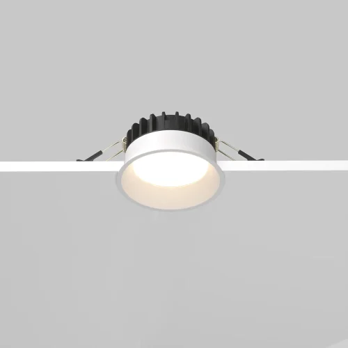 Светильник точечный LED Okno DL055-8W3-4-6K-W Maytoni белый на 1 лампу, основание белое в стиле хай-тек современный фото 4