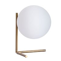 Настольная лампа Bolla-Unica A1921LT-1AB Arte Lamp белая 1 лампа, основание античное бронза металл в стиле современный 