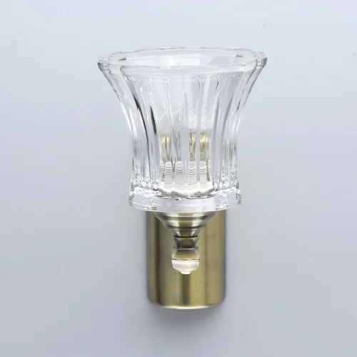 Бра Аманда 481024001 MW-Light прозрачный на 1 лампа, основание античное бронза в стиле классический  фото 5