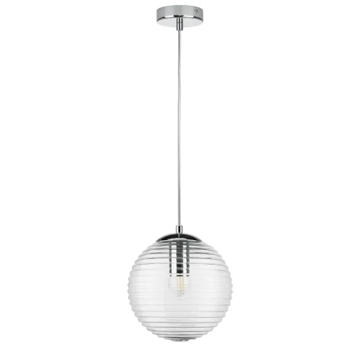 Светильник подвесной Dissimo 804001 Lightstar прозрачный на 1 лампу, основание хром в стиле арт-деко современный 