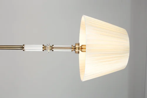 Торшер Dimaro OML-87815-01 Omnilux  бежевый 1 лампа, основание хром в стиле классический
 фото 2