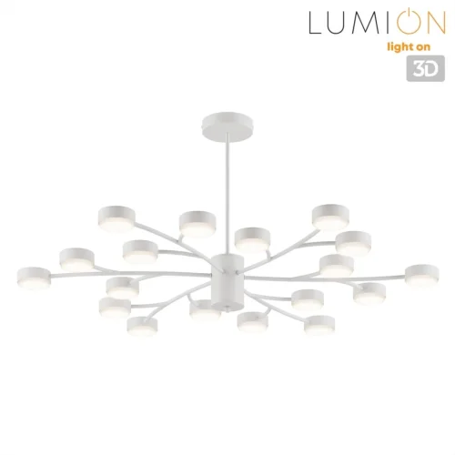 Люстра на штанге Torina 8265/18 Lumion белая на 18 ламп, основание белое в стиле минимализм фото 4