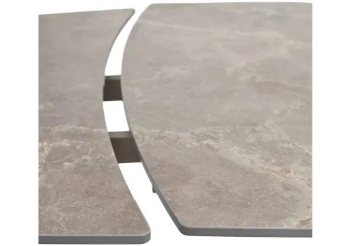 Керамический стол Balde 120 matt latte stone solid ceramic / taupe 593880 Woodville столешница коричневая бежевая из керамика фото 9
