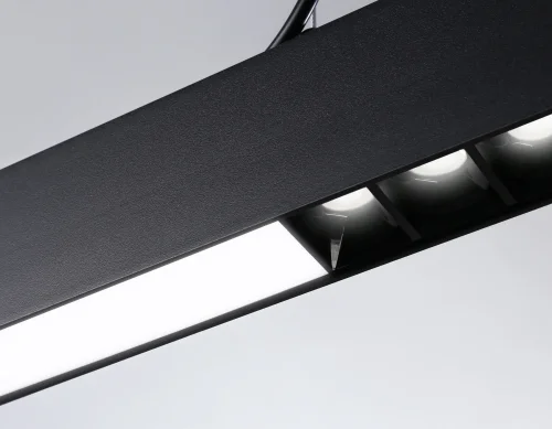 Светильник подвесной LED FL5966 Ambrella light чёрный 1 лампа, основание чёрное в стиле современный хай-тек линейный фото 5