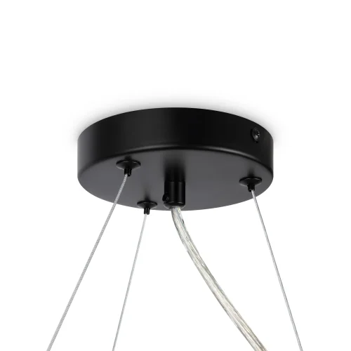 Люстра подвесная Dallas MOD545PL-11B Maytoni серая чёрная на 11 ламп, основание чёрное в стиле современный шар фото 5