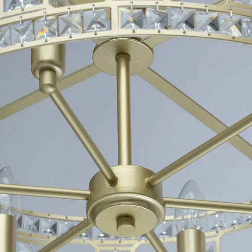 Люстра потолочная Монарх 121011606 MW-Light золотая на 6 ламп, основание золотое в стиле классический  фото 8