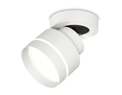 Светильник накладной XM8101025 Ambrella light белый 1 лампа, основание белое в стиле хай-тек круглый