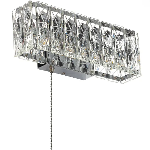 Бра с выключателем LED Palant CL325312 Citilux прозрачный на 1 лампу, основание хром в стиле современный классический фото 4