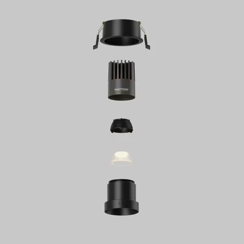 Светильник точечный LED Dip DL116-10W-3K-B Maytoni чёрный на 1 лампу, основание чёрное в стиле современный хай-тек круглый фото 11