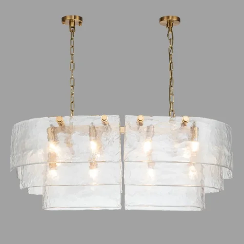 Люстра подвесная Erskine 22352-1000-12 GL CL Belfast прозрачная на 12 ламп, основание латунь в стиле современный  Люстра подвесная Erskine 22352-1000-12 GL CL Belfast прозрачная на 12 ламп, основание латунь в стиле современный