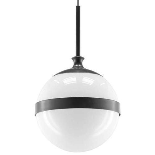 Светильник подвесной Globo 813117 Lightstar белый 1 лампа, основание чёрное в стиле арт-деко шар фото 3