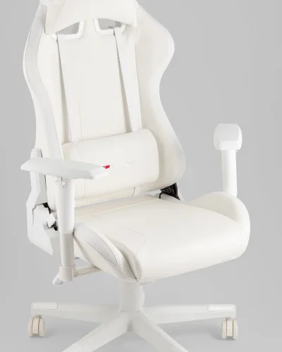 Кресло спортивное TopChairs GMM-080, белый УТ000039640 Stool Group, белый/экокожа, ножки/полимер/белый, размеры - *1330***740*680 фото 11