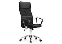 Компьютерное кресло ARANO черное 1487 Woodville, чёрный/ткань искусственная кожа, ножки/металл/хром, размеры - *1320***650*650
