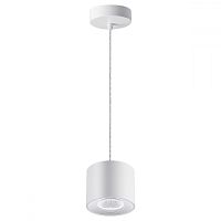 Светильник подвесной LED Bind 358793 Novotech белый 1 лампа, основание белое в стиле хай-тек 