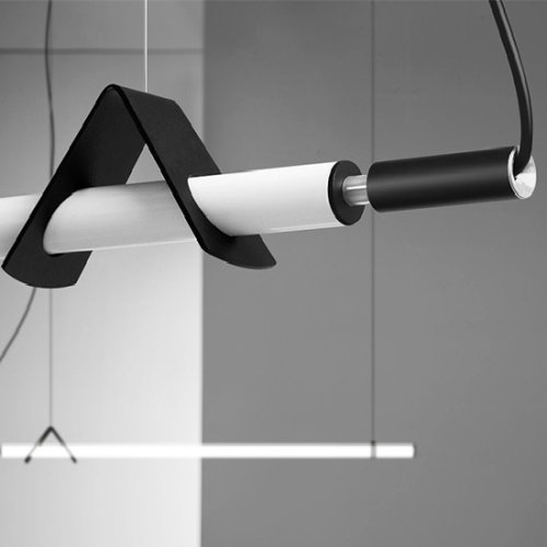 Светильник подвесной L130 204233-26 ImperiumLoft белый 1 лампа, основание чёрное в стиле минимализм  фото 2