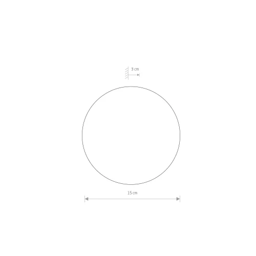 Бра LED Ring Led S 10315-NW Nowodvorski коричневый на 1 лампу, основание коричневое в стиле современный отражённый свет фото 2