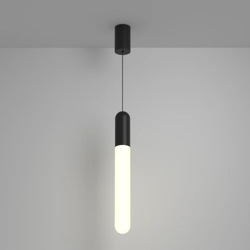 Светильник подвесной LED Mist P101PL-L500-12W3K-B Maytoni чёрный 1 лампа, основание чёрное в стиле современный хай-тек  фото 3