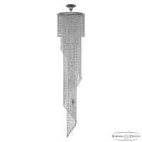 Люстра каскадная хрустальная 83113/35IV-150 Ni Bohemia Ivele Crystal прозрачная на 5 ламп, основание никель в стиле классика модерн r