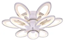 Люстра потолочная LED Glastonbury OML-45807-120 Omnilux белая на 1 лампа, основание белое в стиле хай-тек 