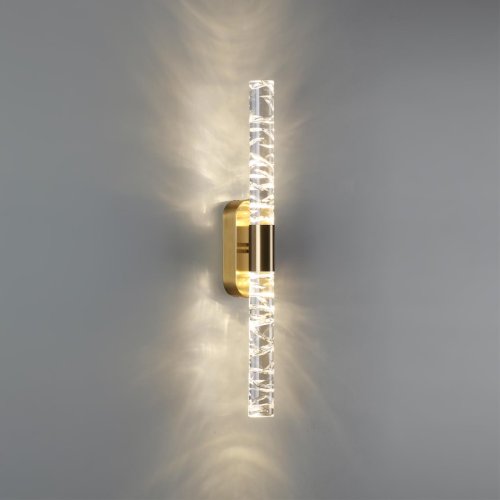 Бра LED Pilar 7145/10WL Odeon Light прозрачный на 1 лампу, основание бронзовое в стиле современный классический трубочки фото 4 Бра LED Pilar 7145/10WL Odeon Light прозрачный на 1 лампу, основание бронзовое в стиле современный классический трубочки фото 4