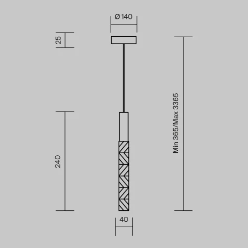 Светильник подвесной LED Selemo MOD328PL-L3BS3K Maytoni прозрачный на 1 лампу, основание латунь в стиле современный фото 2
