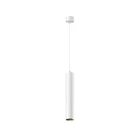 Светильник подвесной Focus LED P072PL-L12W4K-1 Maytoni белый 1 лампа, основание белое в стиле хай-тек модерн трубочки