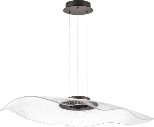 Светильник подвесной LED Varese 731483 Lightstar прозрачный на 1 лампу, основание коричневое в стиле арт-деко современный 