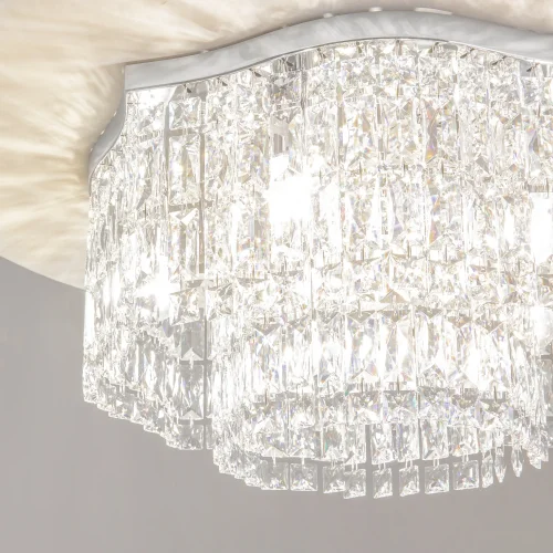 Люстра потолочная Dune DIA005CL-06CH Maytoni прозрачная на 6 ламп, основание хром в стиле классический фото 6