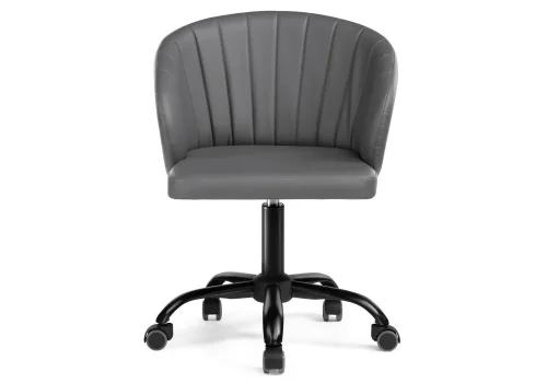 Компьютерное кресло Пард экокожа серый 464226 Woodville, серый/искусственная кожа, ножки/пластик/чёрный, размеры - *870***590*600 фото 2
