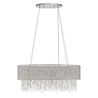 Люстра подвесная Opera 10406/850L LOFT IT никель на 4 лампы, основание никель в стиле арт-деко  Люстра подвесная Opera 10406/850L LOFT IT никель на 4 лампы, основание никель в стиле арт-деко