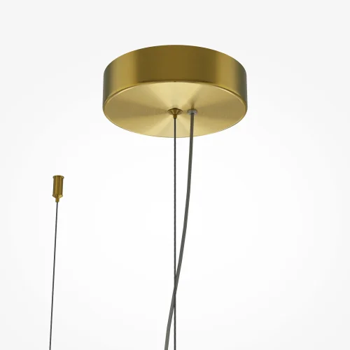 Люстра подвесная LED Mind MOD299PL-L80BS3K Maytoni янтарная на 1 лампу, основание латунь в стиле современный шар фото 6