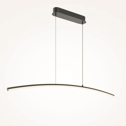 Светильник подвесной LED Light Reflection MOD243PL-L18BK Maytoni чёрный на 1 лампу, основание чёрное в стиле минимализм хай-тек современный линейный фото 10