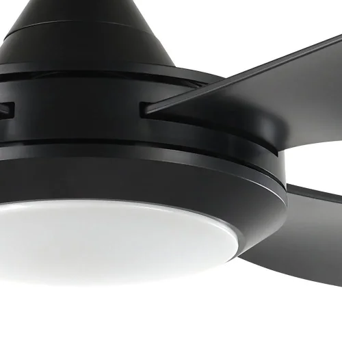 Люстра c вентилятором LED с пультом Bondi 35092 Eglo чёрная на 1 лампу, основание чёрное в стиле современный хай-тек с пультом фото 3