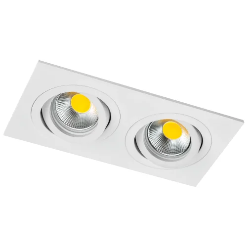 Светильник точечный Singo 011616 Lightstar белый на 2 лампы, основание белое в стиле современный прямоугольный