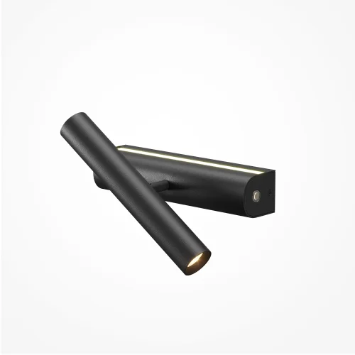 Бра с выключателем LED MOD442WL-L8B3K1 Paradox Maytoni чёрный на 1 лампу, основание чёрное в стиле минимализм современный для чтения фото 3 Бра с выключателем LED MOD442WL-L8B3K1 Paradox Maytoni чёрный на 1 лампу, основание чёрное в стиле минимализм современный для чтения фото 3