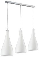 Светильник подвесной BOOTLE WE210.03.106 WERTMARK белый 3 лампы, основание хром в стиле модерн 