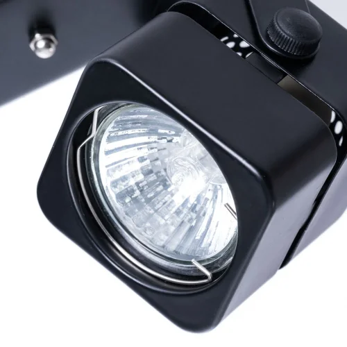 Спот с 2 лампами Misam A1315PL-2BK Arte Lamp чёрный GU10 в стиле современный  фото 4