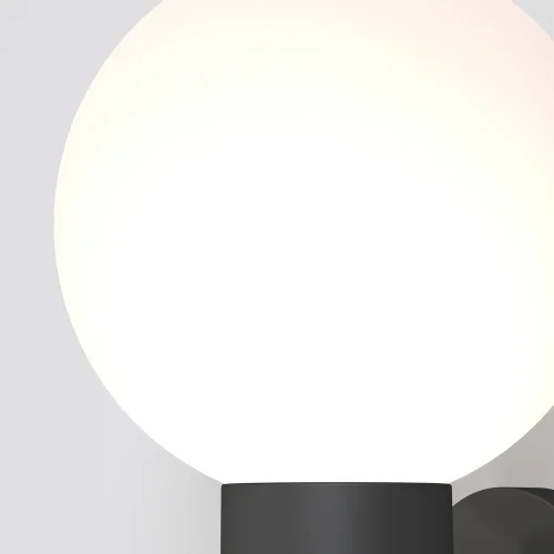 Настенный светильник Bold O598WL-01B Maytoni уличный IP54 чёрный 1 лампа, плафон белый в стиле хай-тек современный E27 фото 4