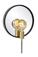 Бра Reflex 36213/31/30 Lucide без плафона на 1 лампу, основание чёрное в стиле скандинавский 