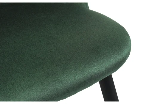 Стул Gabi темно-зеленый 11610 Woodville, зелёный/велюр, ножки/металл/чёрный, размеры - ****500*530 фото 7
