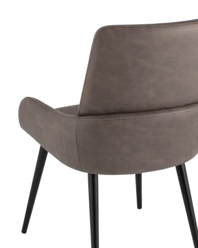 Стул Мюнхен искуственная замша коричневый УТ000035938 Stool Group, коричневый/искусственная замша, ножки/металл/чёрный, размеры - ****530*580 фото 5