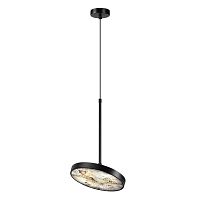 Светильник подвесной LED Bergi 5064/15L Odeon Light серый бежевый 1 лампа, основание чёрное в стиле современный 