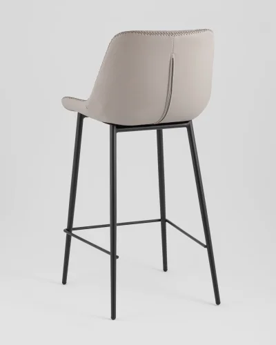 Стул барный Arch, экокожа, серый УТ000039351 Stool Group, серый/экокожа, ножки//чёрный, размеры - ****435*510 фото 4