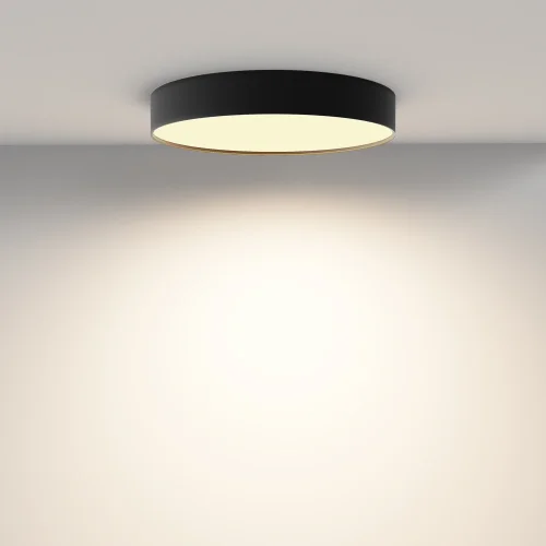 Светильник потолочный LED Zon C032CL-45W2.7K-RD-B Maytoni белый на 1 лампу, основание чёрное в стиле современный хай-тек круглый фото 4