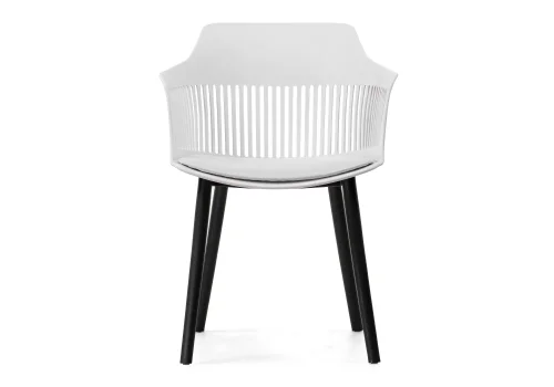 Пластиковый стул Crocs white / black 15711 Woodville, белый/рогожка, ножки/пластик/чёрный, размеры - ****550*580 фото 2