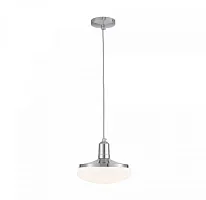 Светильник подвесной LED Тамбо CL716111Wz Citilux белый 1 лампа, основание хром в стиле современный 