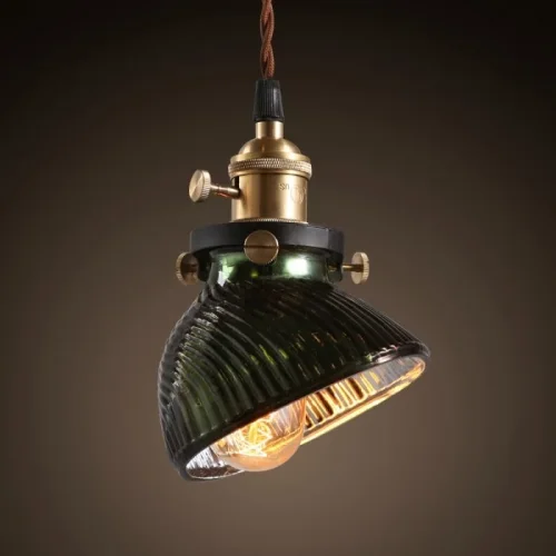 Светильник подвесной Loft Sea Shell 74864-22 ImperiumLoft чёрный латунь 1 лампа, основание латунь в стиле винтаж лофт выдувное